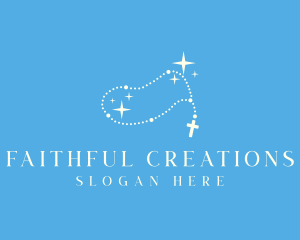 Faith - Catholic Rosary Faith logo design