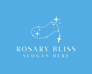 Rosary - Catholic Rosary Faith logo design