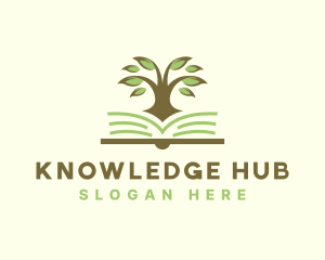 Tree Book Education logo design