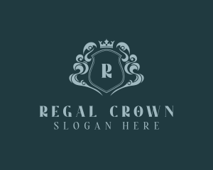 Royalty Crown Shield logo design