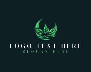 Herbal - Crescent Leaf Landscaping logo design