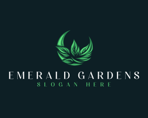 Crescent Leaf Landscaping logo design