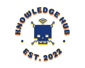 Signal - Robotic Skull Emblem logo design