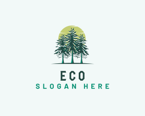 Pine Tree Forest Outdoor logo design