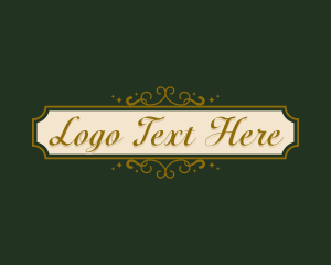 Luxury - Premium Fancy Restaurant logo design