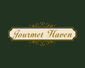 Premium Fancy Restaurant logo design