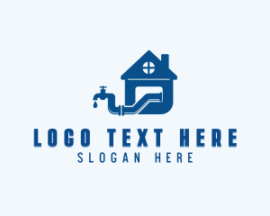 Pipe - Faucet House Plumbing logo design