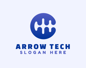 Blue Wavelength Tech logo design