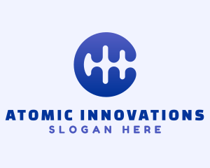 Blue Wavelength Tech logo design