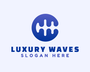 Blue Wavelength Tech logo design