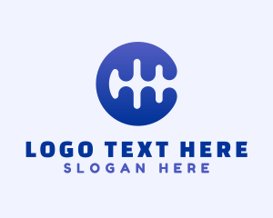 Agency - Blue Wavelength Tech logo design