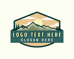 Badge - Sun Valley Mountain logo design