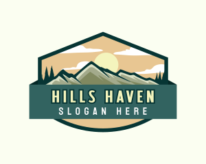 Sun Valley Mountain logo design