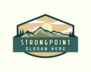 Badge - Sun Valley Mountain logo design
