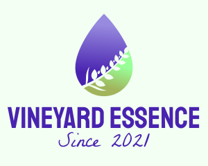 Gradient Plant Oil logo design