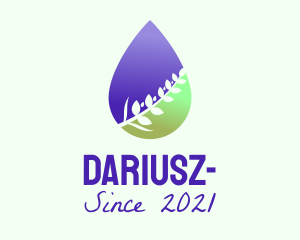 Dew - Gradient Plant Oil logo design