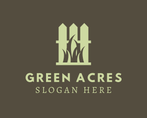 Green Fence Lawn logo design