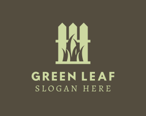 Evergreen - Green Fence Lawn logo design