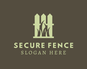 Fencing - Green Fence Lawn logo design