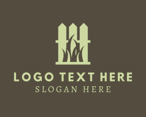 Green - Green Fence Lawn logo design