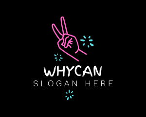 Peace Hand Vlogger Logo