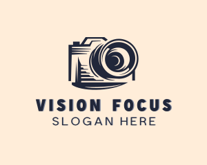 Lens - Dslr Camera Lens logo design