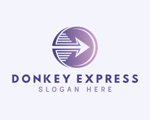 Express Courier Arrow logo design