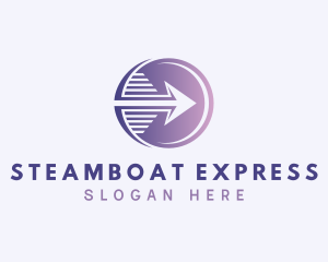 Express Courier Arrow logo design