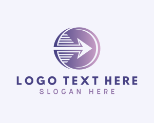 Shipment - Express Courier Arrow logo design