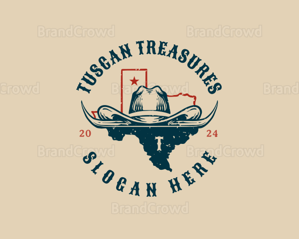 Texas Cowboy Hat Logo