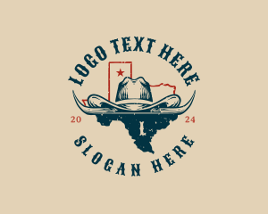 Geography - Texas Cowboy Hat logo design