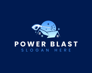 Housekeeping Power Wash logo design