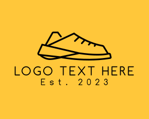 Running Shoes - Simple Sneaker Shoe logo design