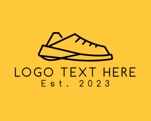 Run - Simple Sneaker Shoe logo design