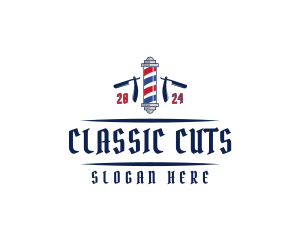 Barber Razor Salon logo design