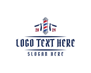 Haircut - Barber Razor Salon logo design