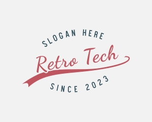 Retro Hipster Business logo design