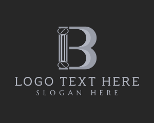 Lawyer - Elegant Pillar Column logo design