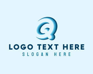 Slanted - Creative Company Letter Q logo design