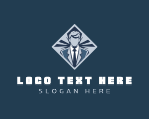 Suit - Male Consultant Supervisor logo design