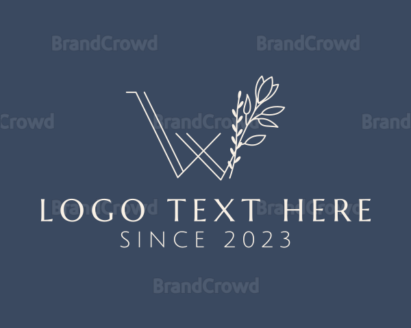 Tulip Letter W Logo