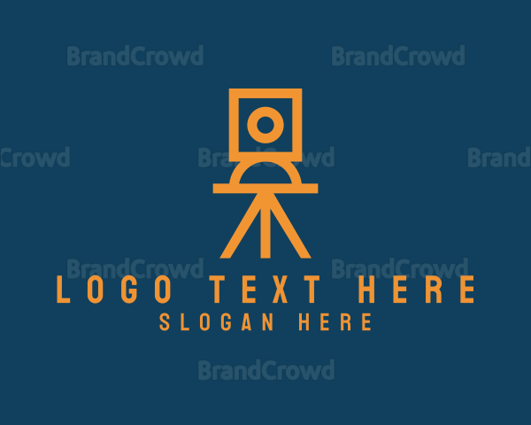 Geometric Camera Tripod Logo