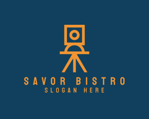 Photo Editing - Geometric Camera Tripod logo design