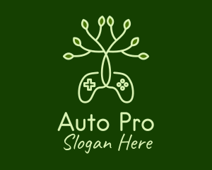 Online Streamer - Nature Game Console logo design