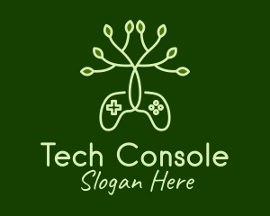 Console - Nature Game Console logo design