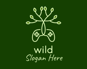 Leaf - Nature Game Console logo design