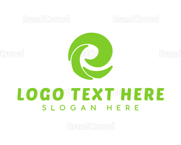 Eco Business Letter E Logo