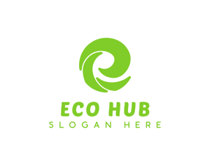 Ecosystem - Eco Business Letter E logo design
