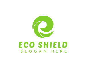 Eco Business Letter E logo design