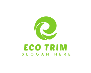 Eco Business Letter E logo design